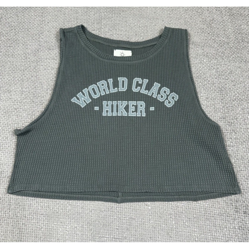 Offlineā By Aerie Tank Top Womens Small Crop Top Waffle Knit Sleeveless